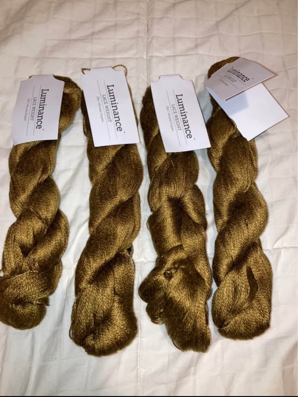 4 Skeins 100% Mulberry Silk
